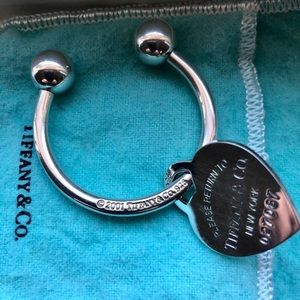Tiffany Heart Key Ring - Sterling Silver